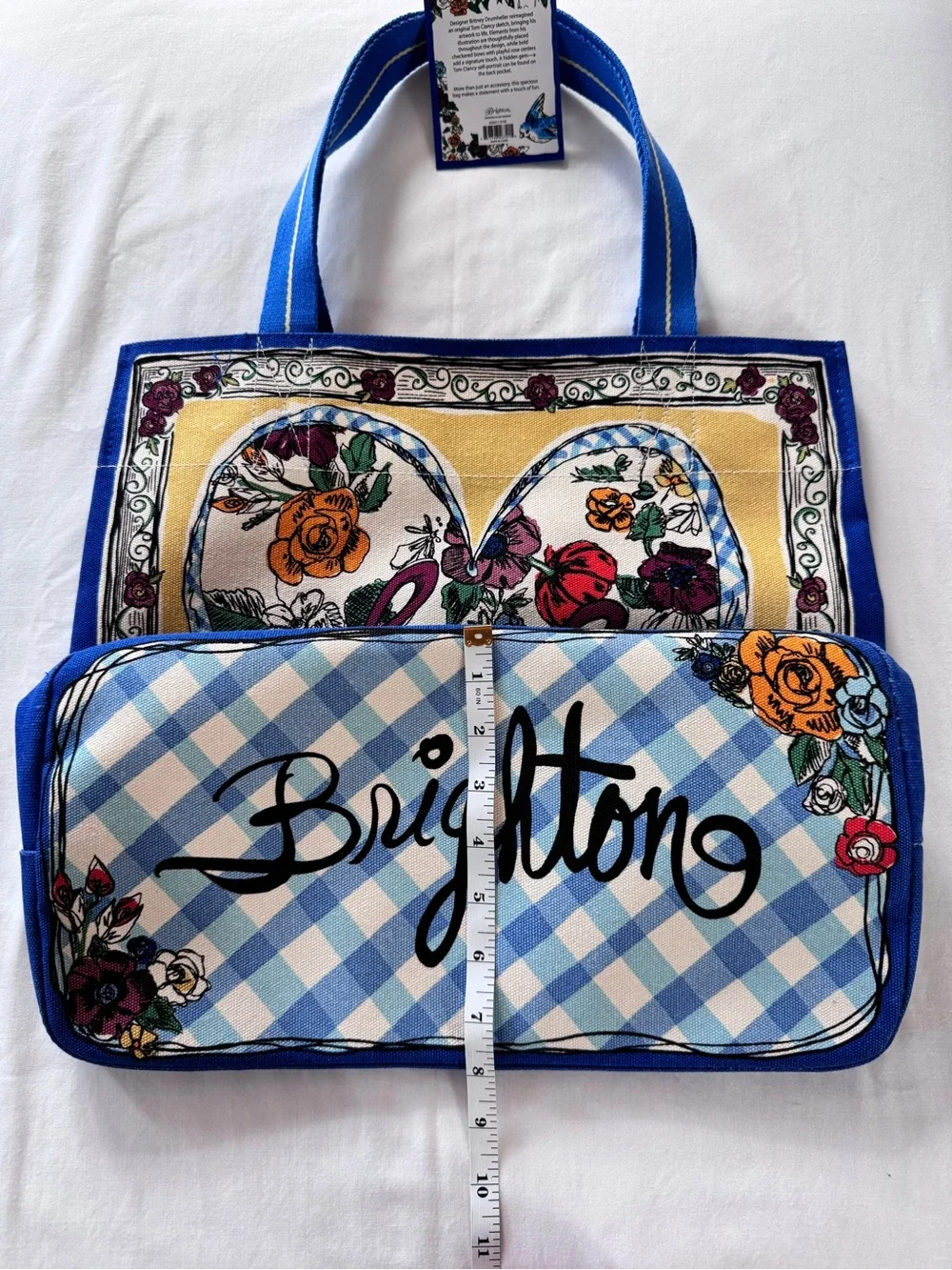 Brighton NWT “Tied with Love” Canvas Tote